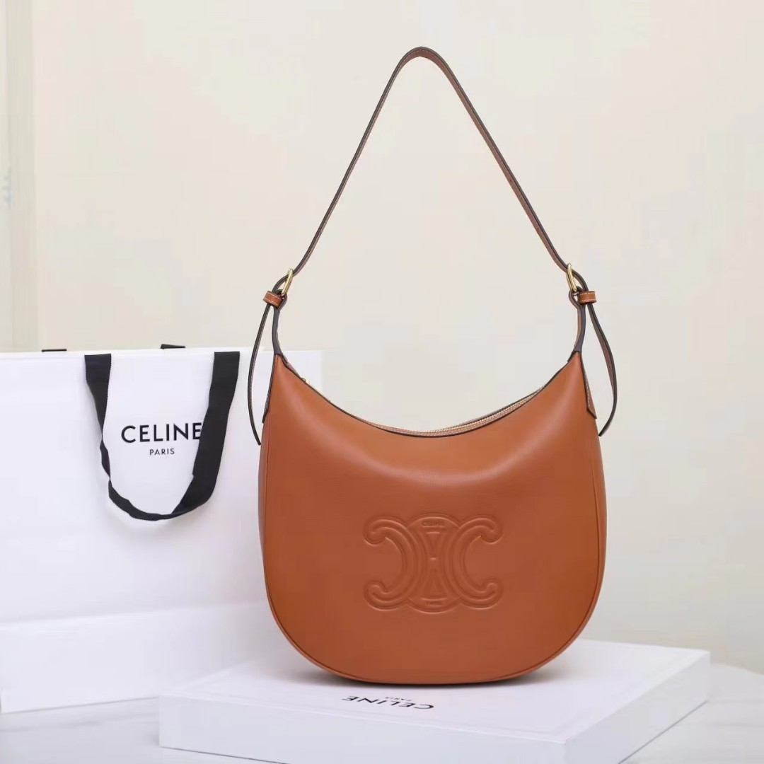 CELINE HELOISE TRIOMPHE soft cow leather handbag