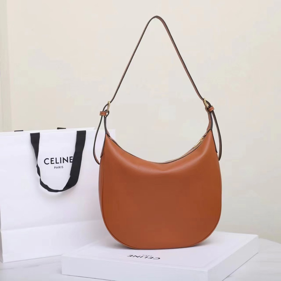 CELINE HELOISE TRIOMPHE soft cow leather handbag