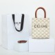 CELINE CABAS Mini logo print vertical handbag