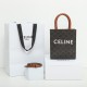 CELINE CABAS Mini logo print vertical handbag