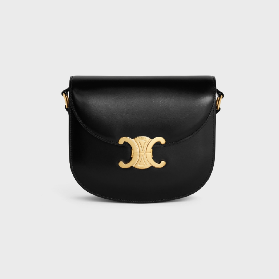 CELINE BESACE CLEA glossy cow leather handbag