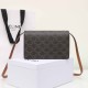 CELINE TRIOMPHE CANVAS sheep-leather sash purse