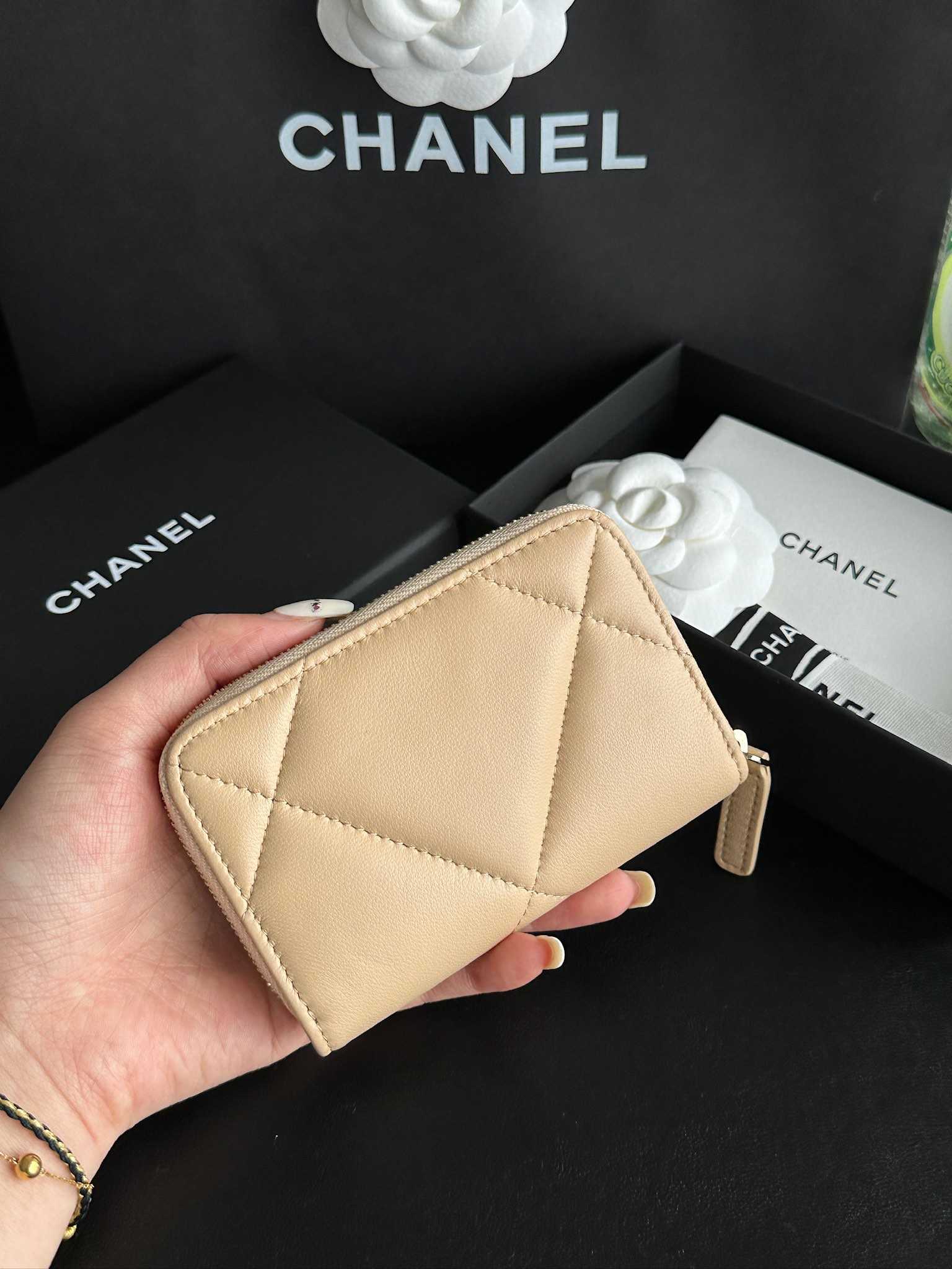 Chanel 19 series zipper purse three colors