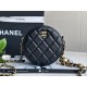 CHANEL metal ball bun bag