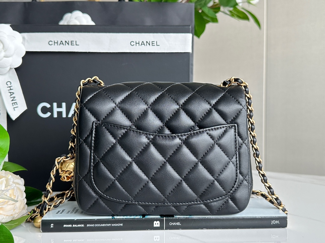 Chanel 23K Golden Ball square fat bag