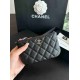 CHANEL classic mini zipper carrying black gold purse