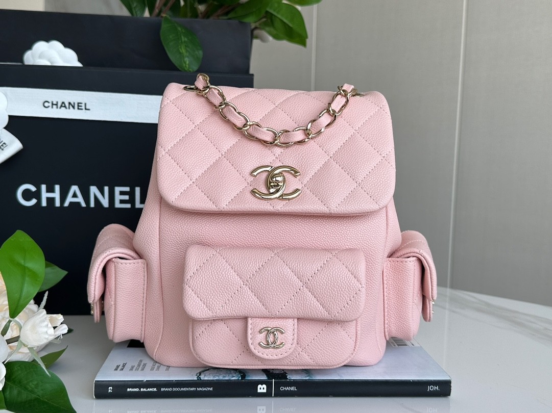 Chanel 23K dynamite Duma backpack cherry blossom powder