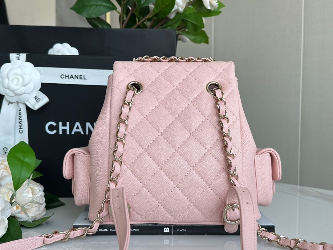 Chanel 23K dynamite Duma backpack cherry blossom powder