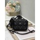 DIOR Caro box chain handbag black and white