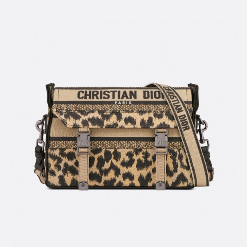 DIOR leopard print messenger bag