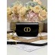 DIOR 30 Montaigne Avenue leather handbag tri-color