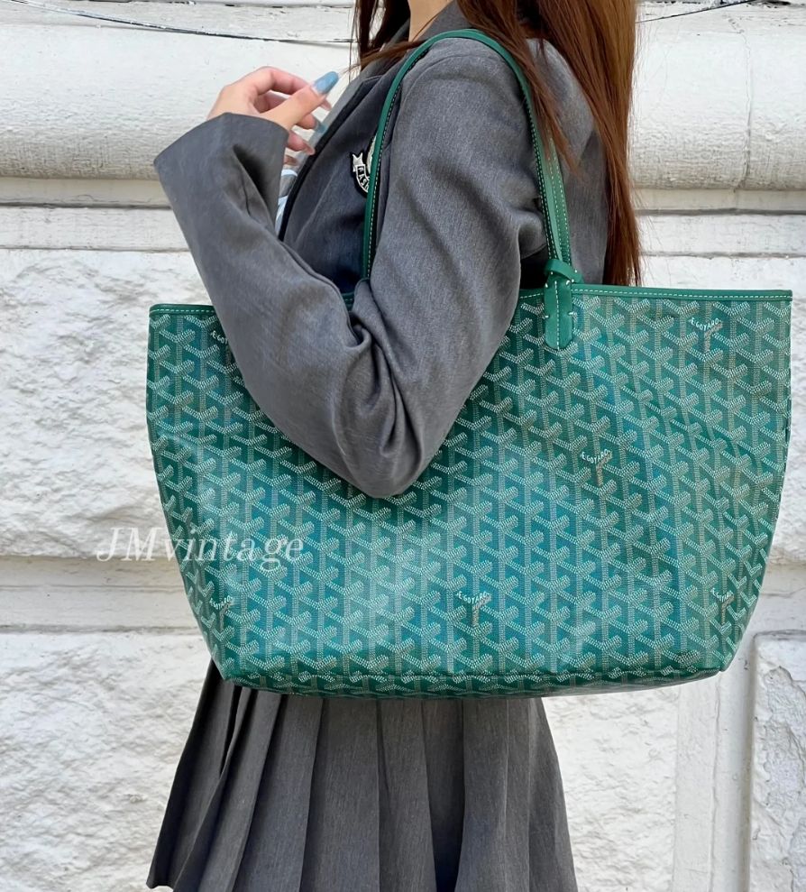 Goyard Saint Louis MM Tote bag（Black Brown）