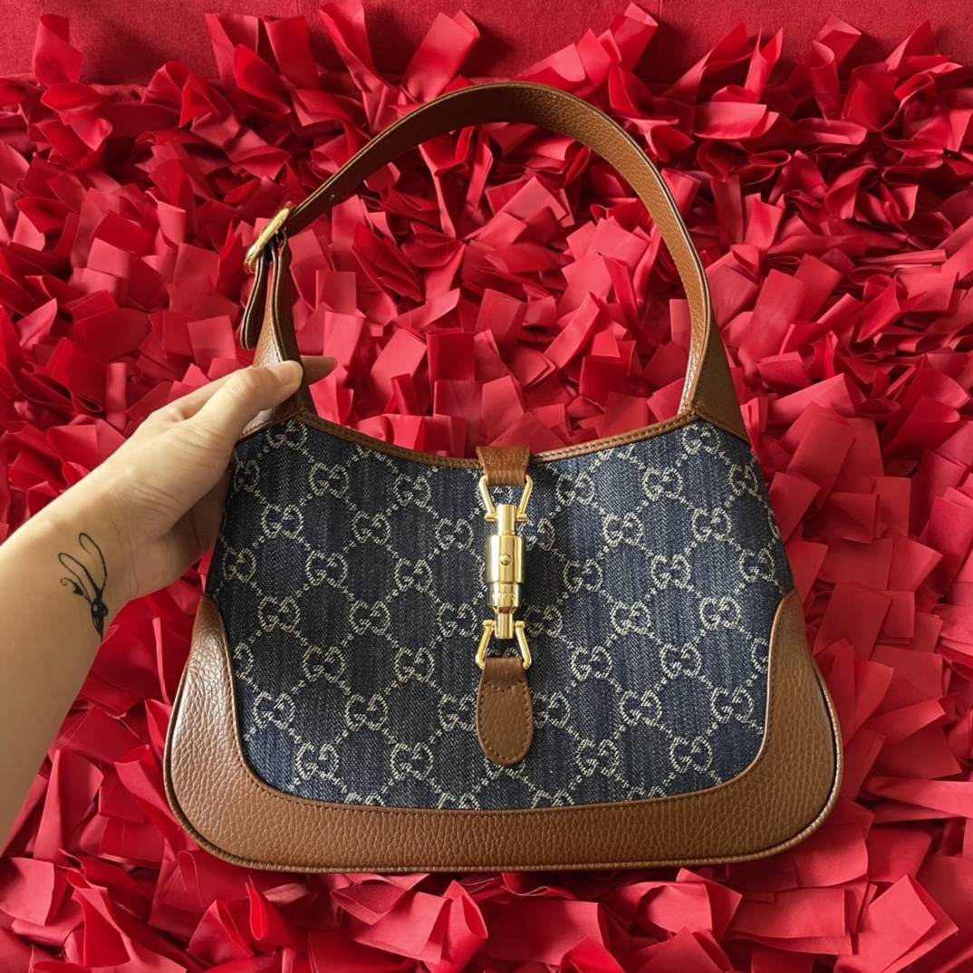 GUCCI Jackie 1961 small  Denim bag