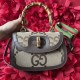 Gucci Bamboo 1947 series double G small bamboo bag