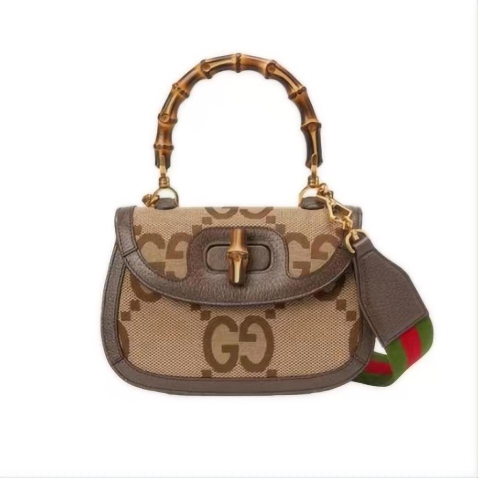 Gucci Bamboo 1947 series double G mini bamboo bag