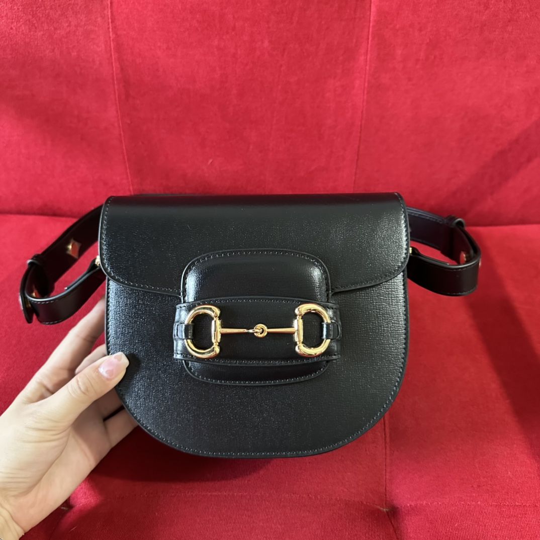 Gucci Horsebit 1955 mini semicircular handbag