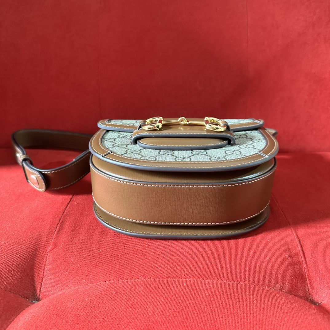 Gucci Horsebit 1955 mini semicircular handbag