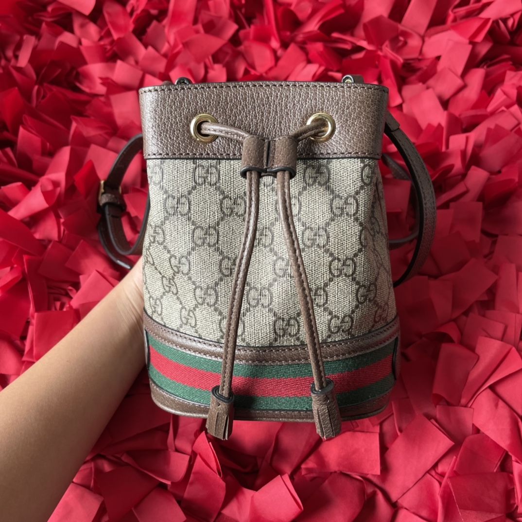 GUCCI Ophidia Series Mini GG bucket Bag