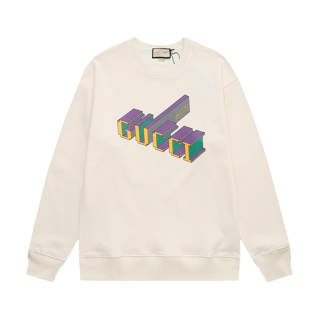 GUCCI Cotton Jersey Sweatshirt With Print