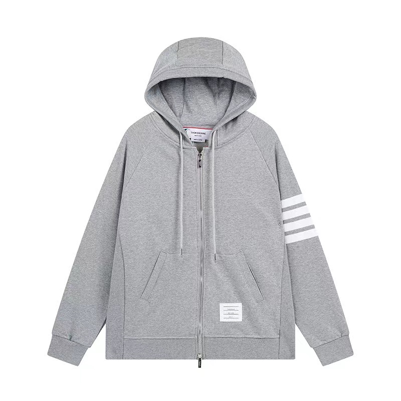 Thom Browne Four-stripe Zip-up Hoodie