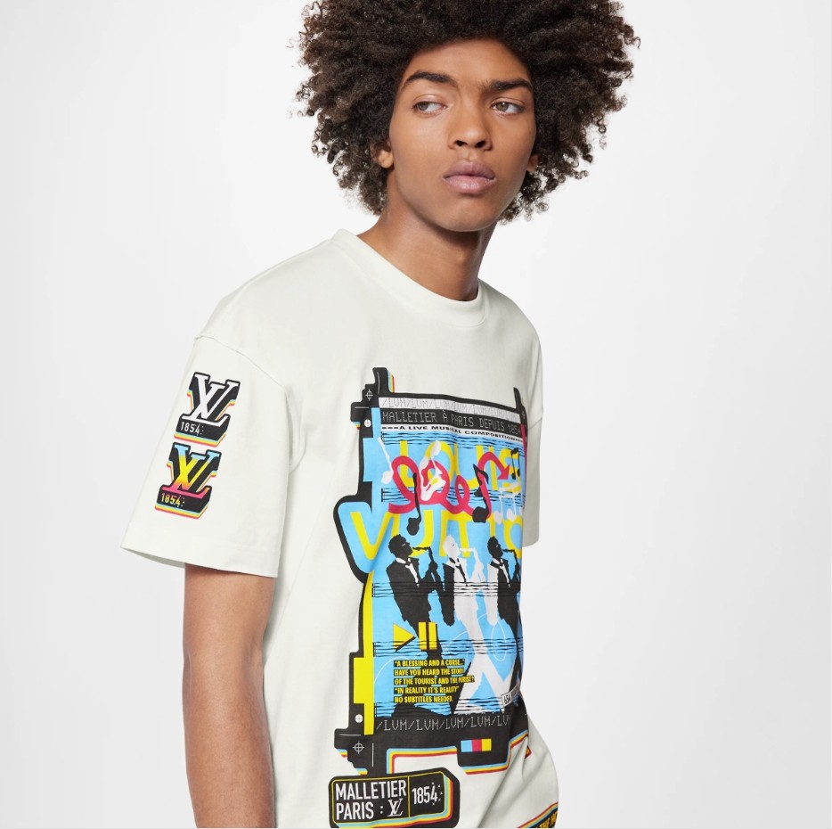 Louis Vuitton Jazz Flyers Cotton T-Shirts