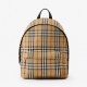 Burberry nylon plaid backpack