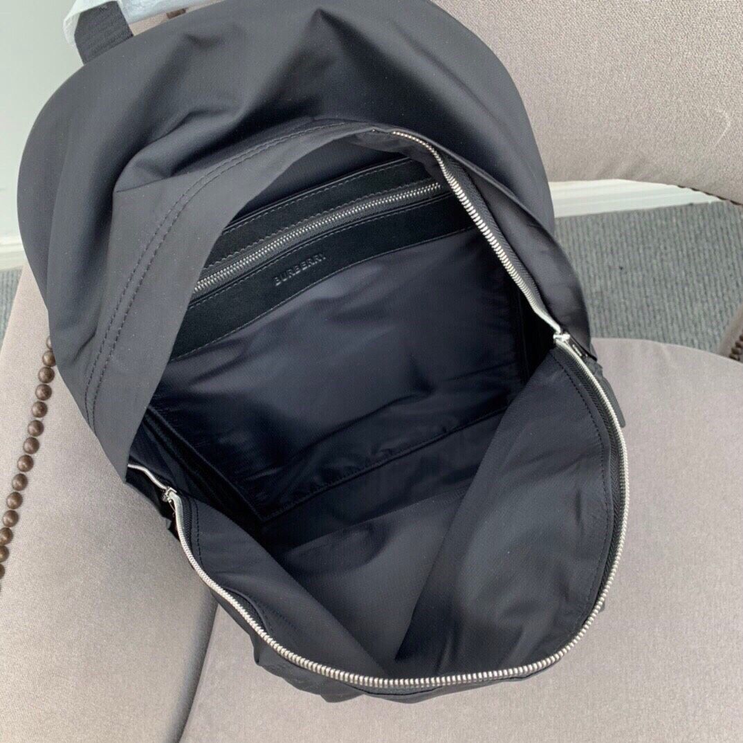 Burberry matte black nylon backpack