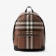 Burberry wood brown plaid backpack