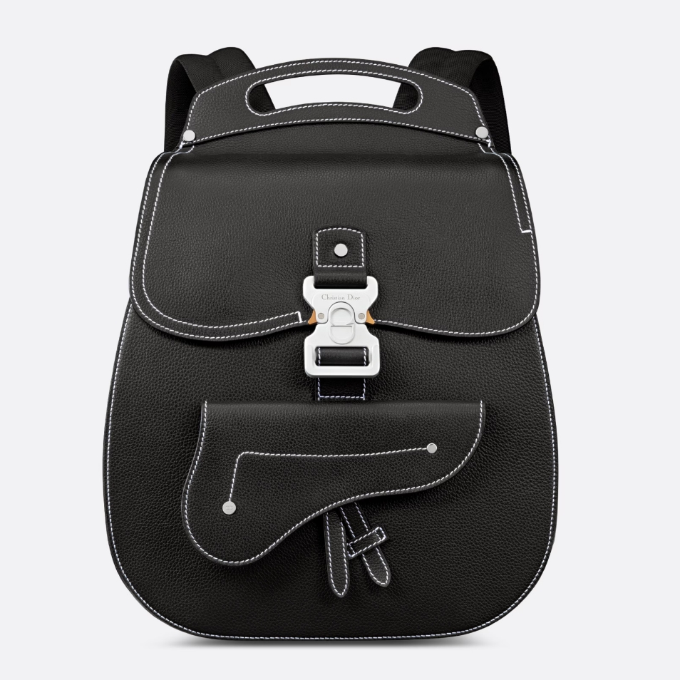 DIOR Gallop black grain backpack