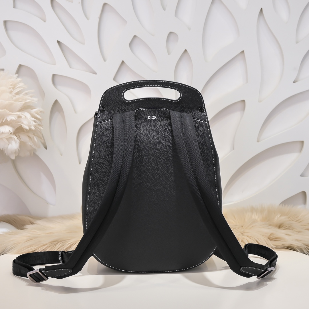 DIOR Gallop black grain backpack