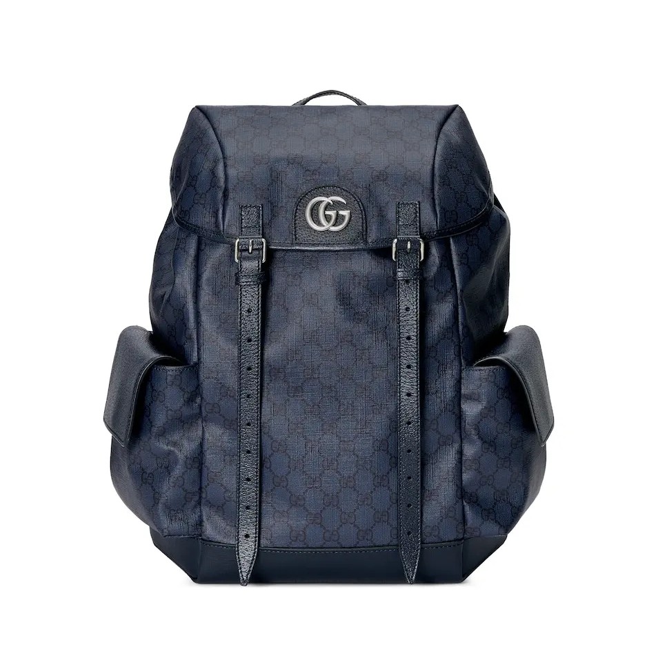 GUCCI Ophidia gem blue medium GG backpack