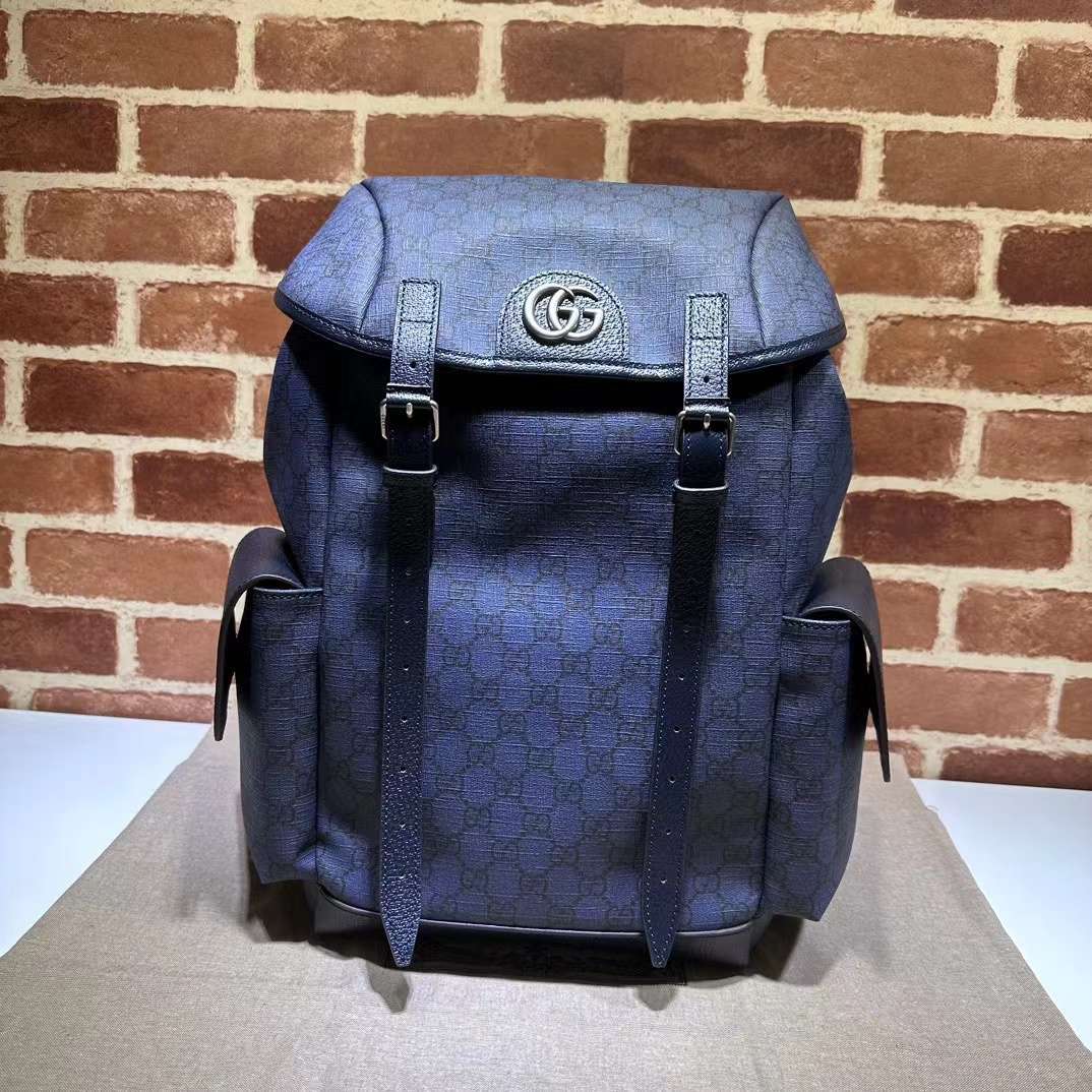 GUCCI Ophidia gem blue medium GG backpack