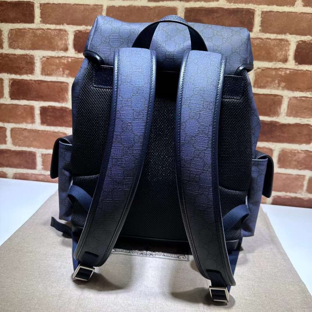 GUCCI Ophidia gem blue medium GG backpack