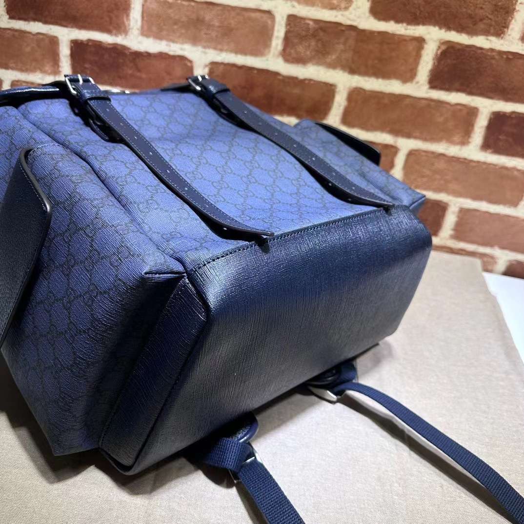 GUCCI Ophidia gem blue medium GG backpack