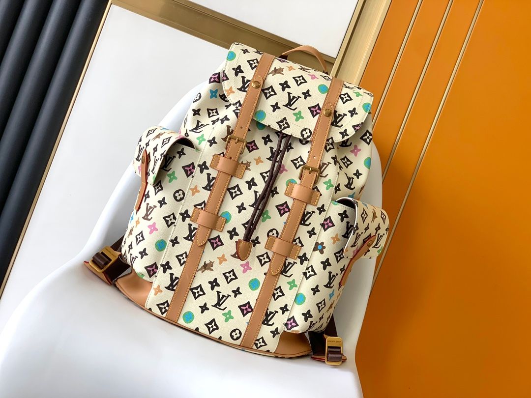 Louis Vuitton CHRISTOPHER medium camo backpack