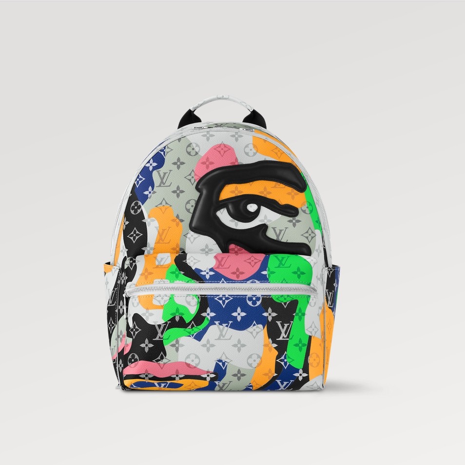 Louis Vuitton DISCOVERY White Eyes small backpack