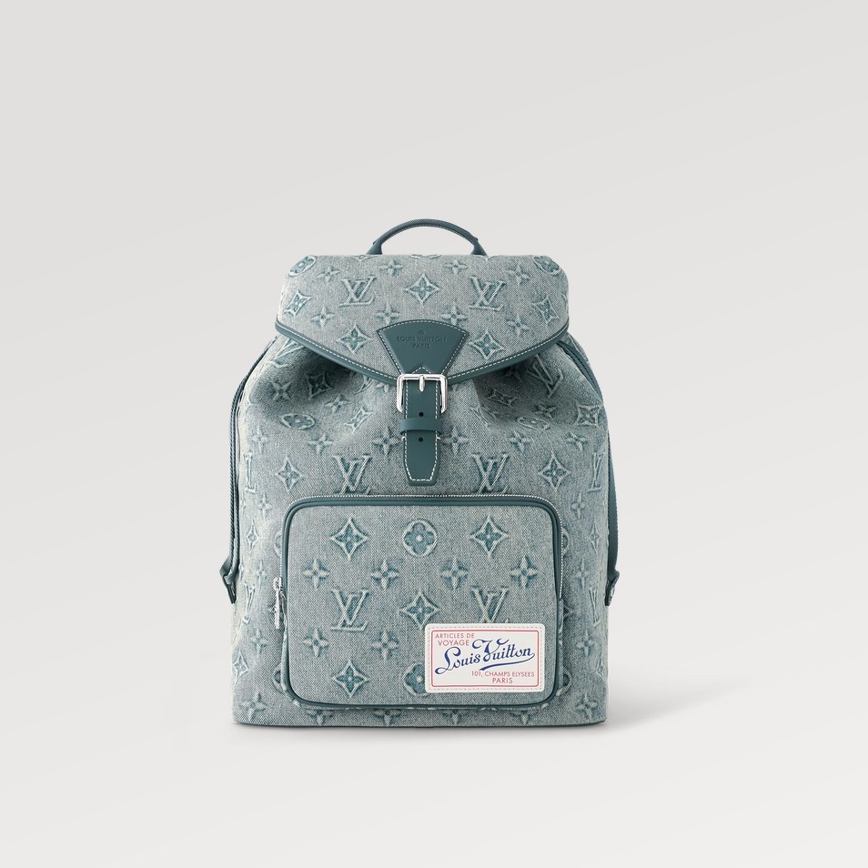 Louis Vuitton Montsouris denim backpack